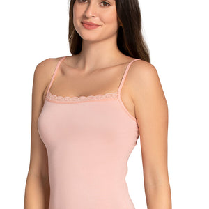 Modal Lace Camisole (Pack of 2) - Hazel._Imp Pink