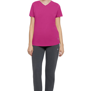 Essential V-neck Tee - Cactus Flower