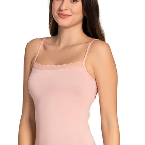 Modal Lace Camisole - Impatiens Pink