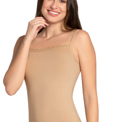 Modal Lace Camisole - Hazelnut