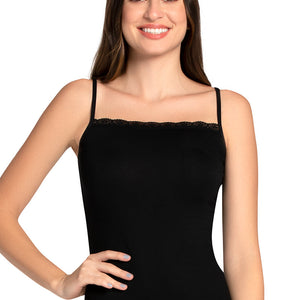 Modal Lace Camisole - Black