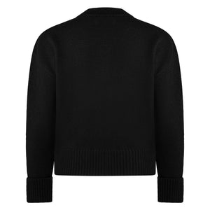 Ami Paris Ami De Coeur Black Red Cardigan