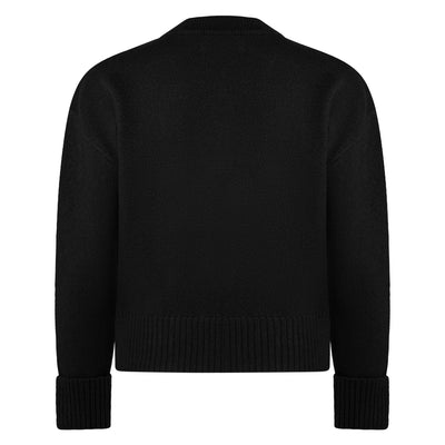 Ami Paris Ami De Coeur Black Red Cardigan