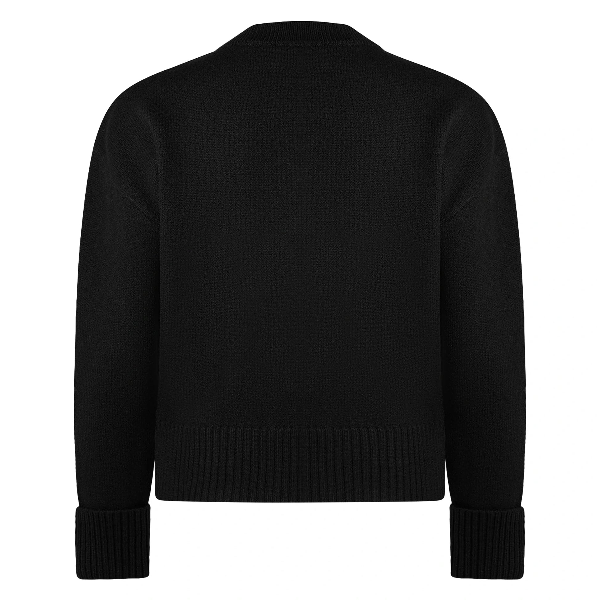 Ami Paris Ami De Coeur Black Red Cardigan