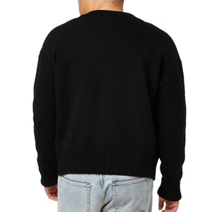 Ami Paris Ami De Coeur Black Red Cardigan