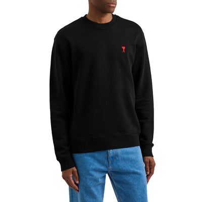 Ami Paris Ami De Coeur Black Sweatshirt