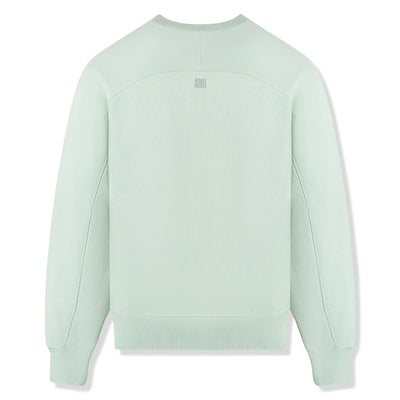 Ami Paris Ami De Coeur Tonal Aqua Green Sweatshirt