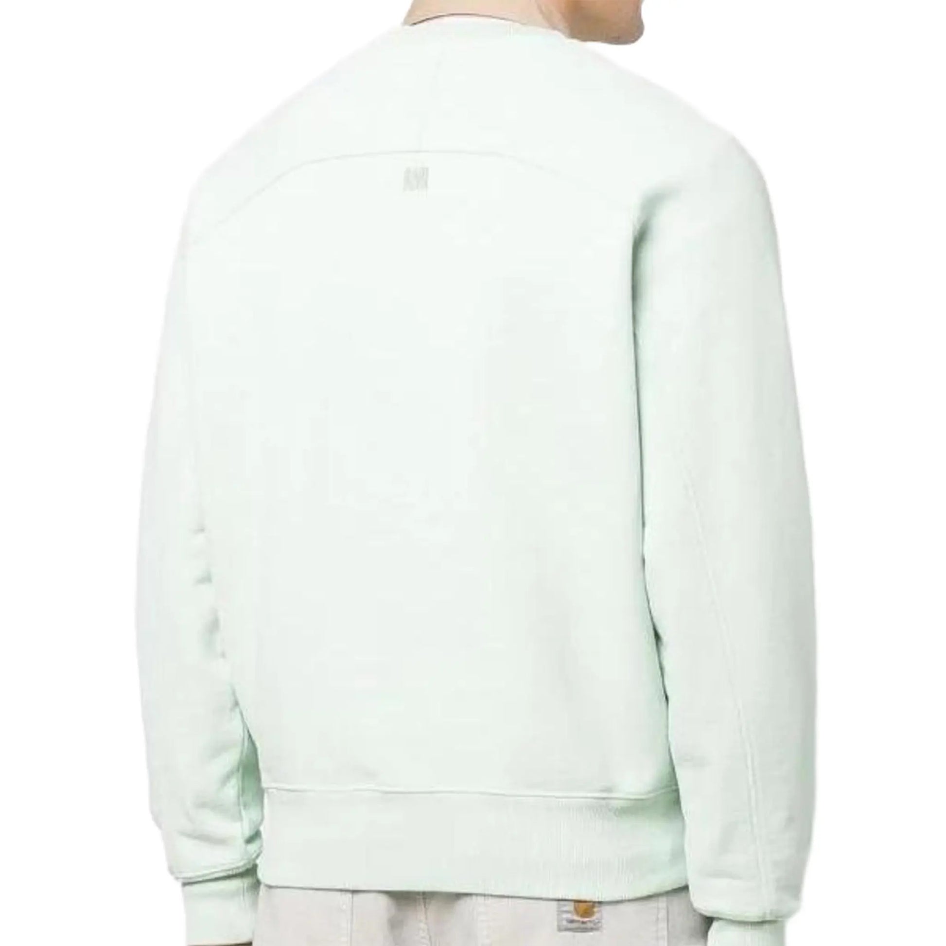 Ami Paris Ami De Coeur Tonal Aqua Green Sweatshirt