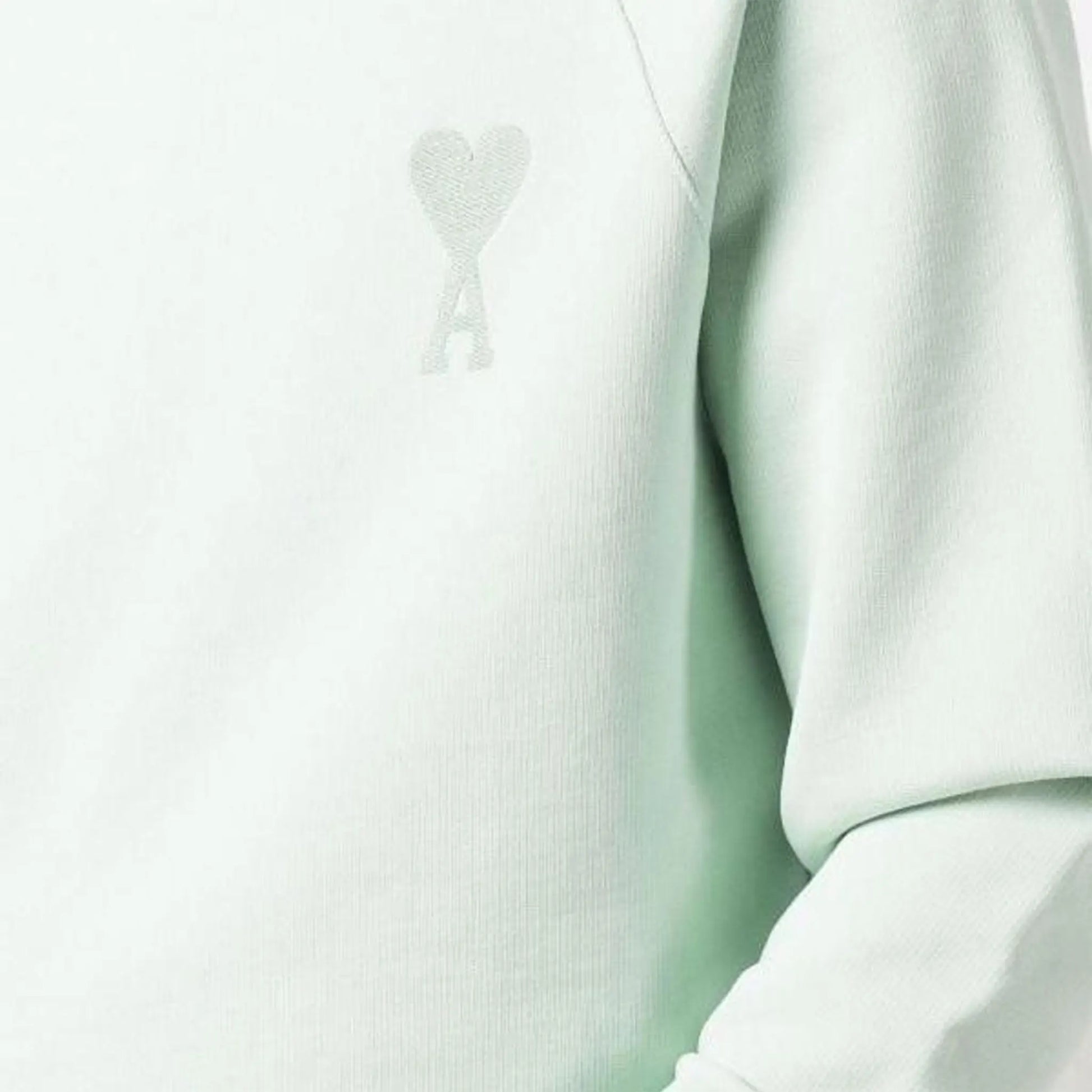 Ami Paris Ami De Coeur Tonal Aqua Green Sweatshirt