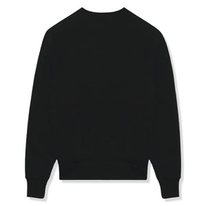 Ami Paris Ami De Coeur Tonal Boxy Fit Black Sweatshirt
