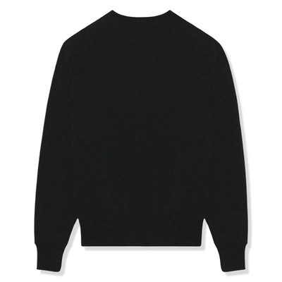 Ami Paris Ami De Coeur Tonal Boxy Fit Black Sweatshirt
