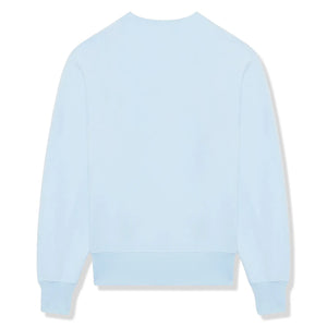 Ami Paris Ami De Coeur Tonal Boxy Fit Sky Blue Sweatshirt