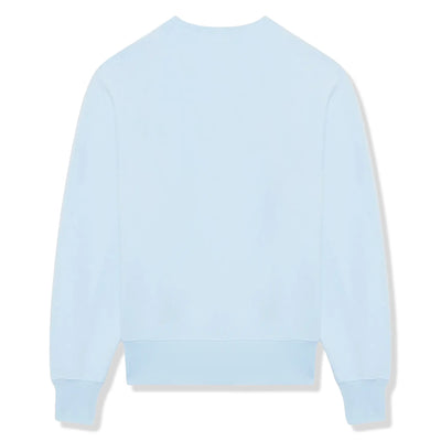 Ami Paris Ami De Coeur Tonal Boxy Fit Sky Blue Sweatshirt