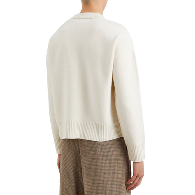 Ami Paris Ami De Coeur Tone On Tone Pale Pink Sweatshirt