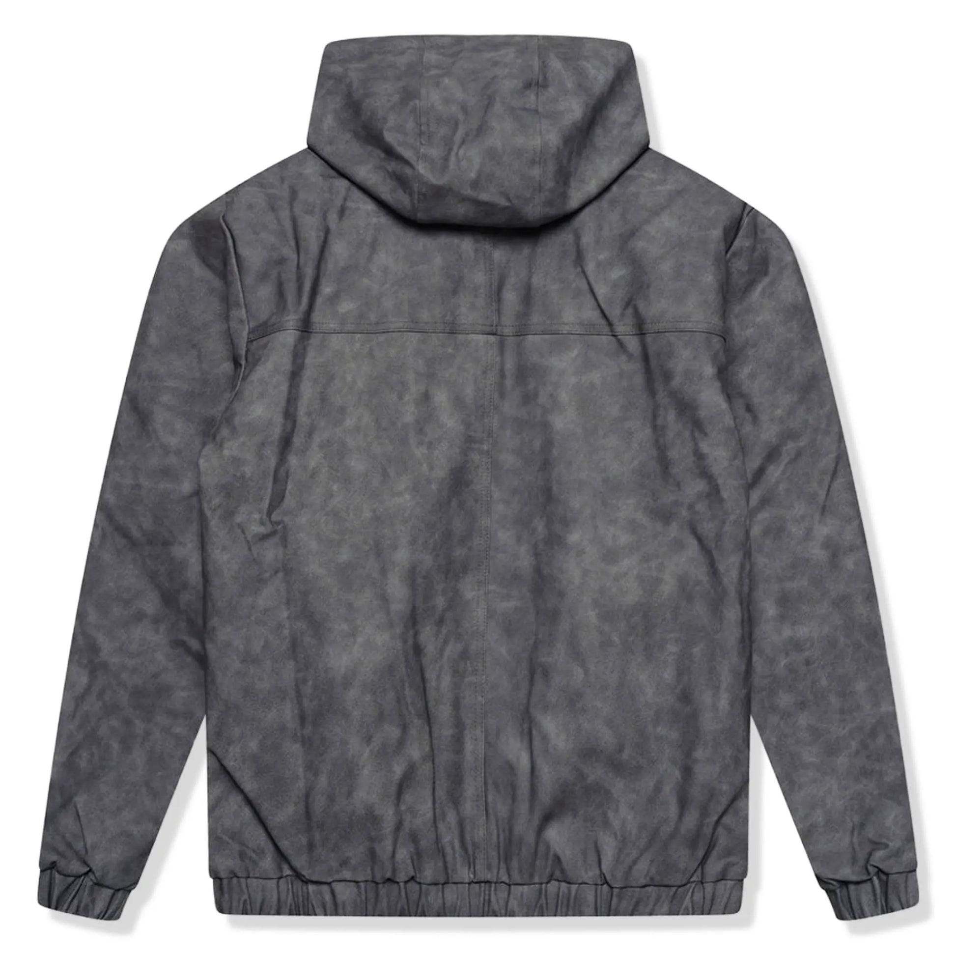Amicci Rafel Leder Hooded Washed Black Jacket