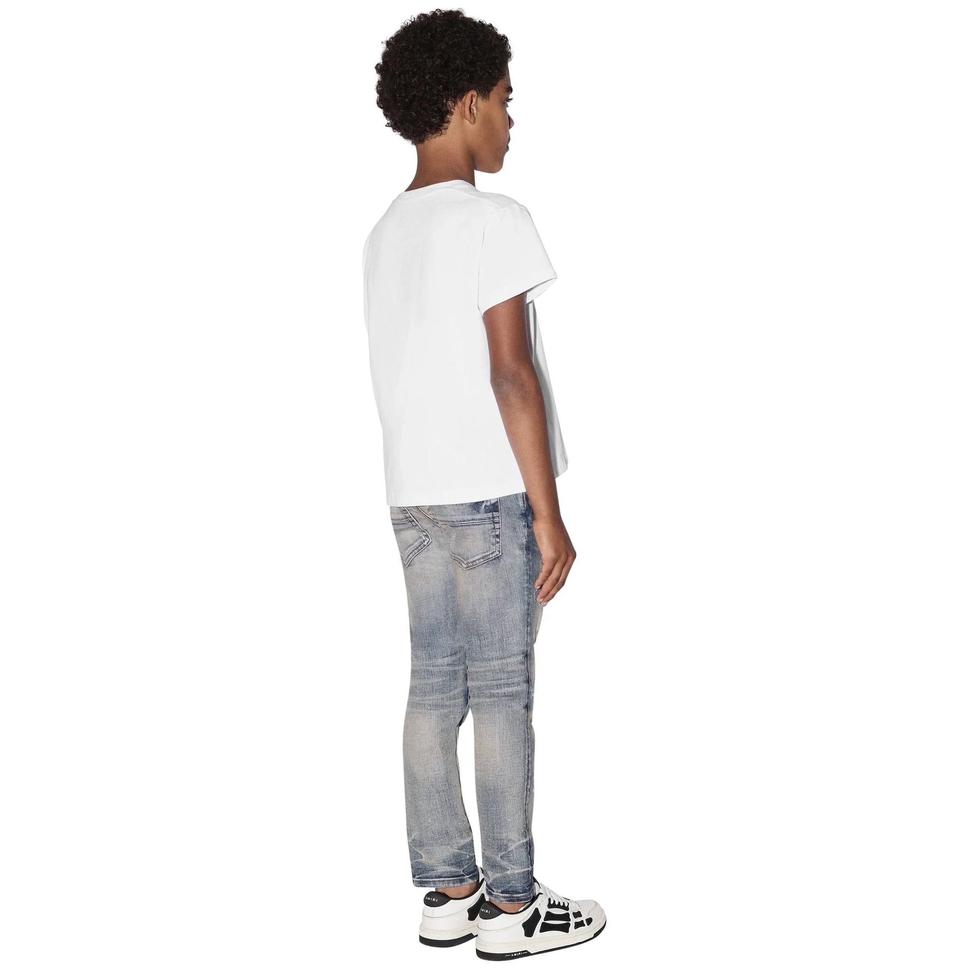 Amiri Kids 'Amiri' White T Shirt