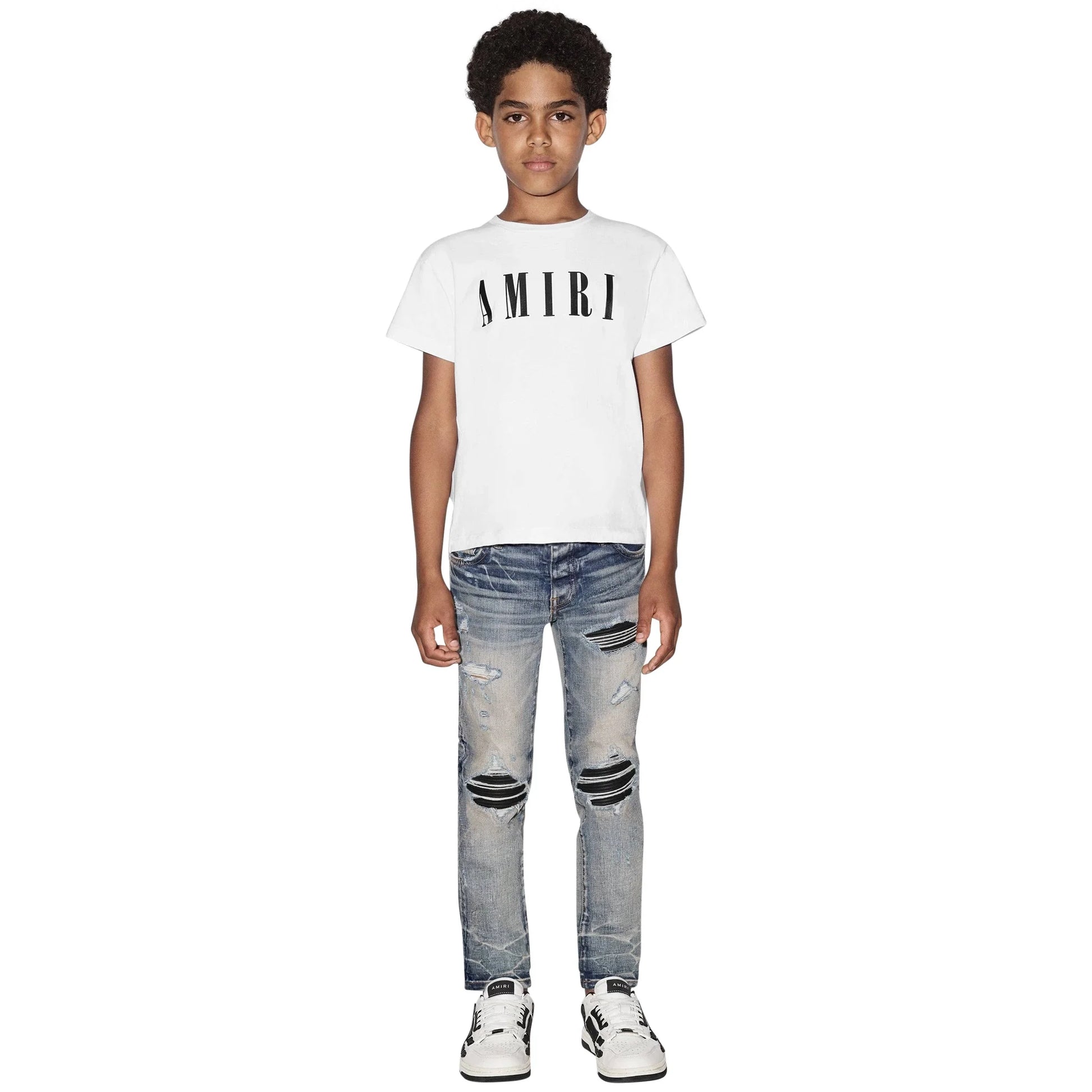 Amiri Kids 'Amiri' White T Shirt