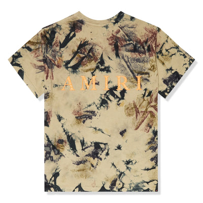 Amiri Kids Bones Tie Dye Green T Shirt