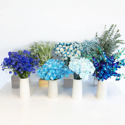 Aqua Blue Bouquet Bar Flower Kit
