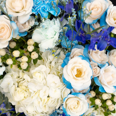 Aqua Blue Flower Centerpiece