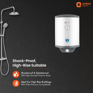 Aquanaut Water Heater (Geyser) | 5-Star Rated | Free Installation | Temperature Indicator | High-Rise Compatible