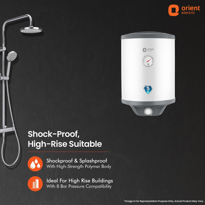 Aquanaut Water Heater (Geyser) | 5-Star Rated | Free Installation | Temperature Indicator | High-Rise Compatible