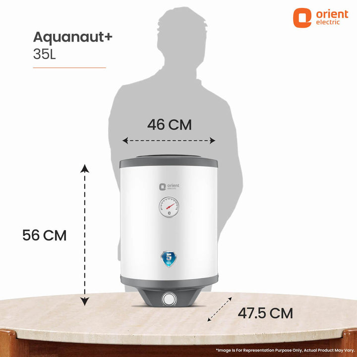 Aquanaut Water Heater (Geyser) | 5-Star Rated | Free Installation | Temperature Indicator | High-Rise Compatible