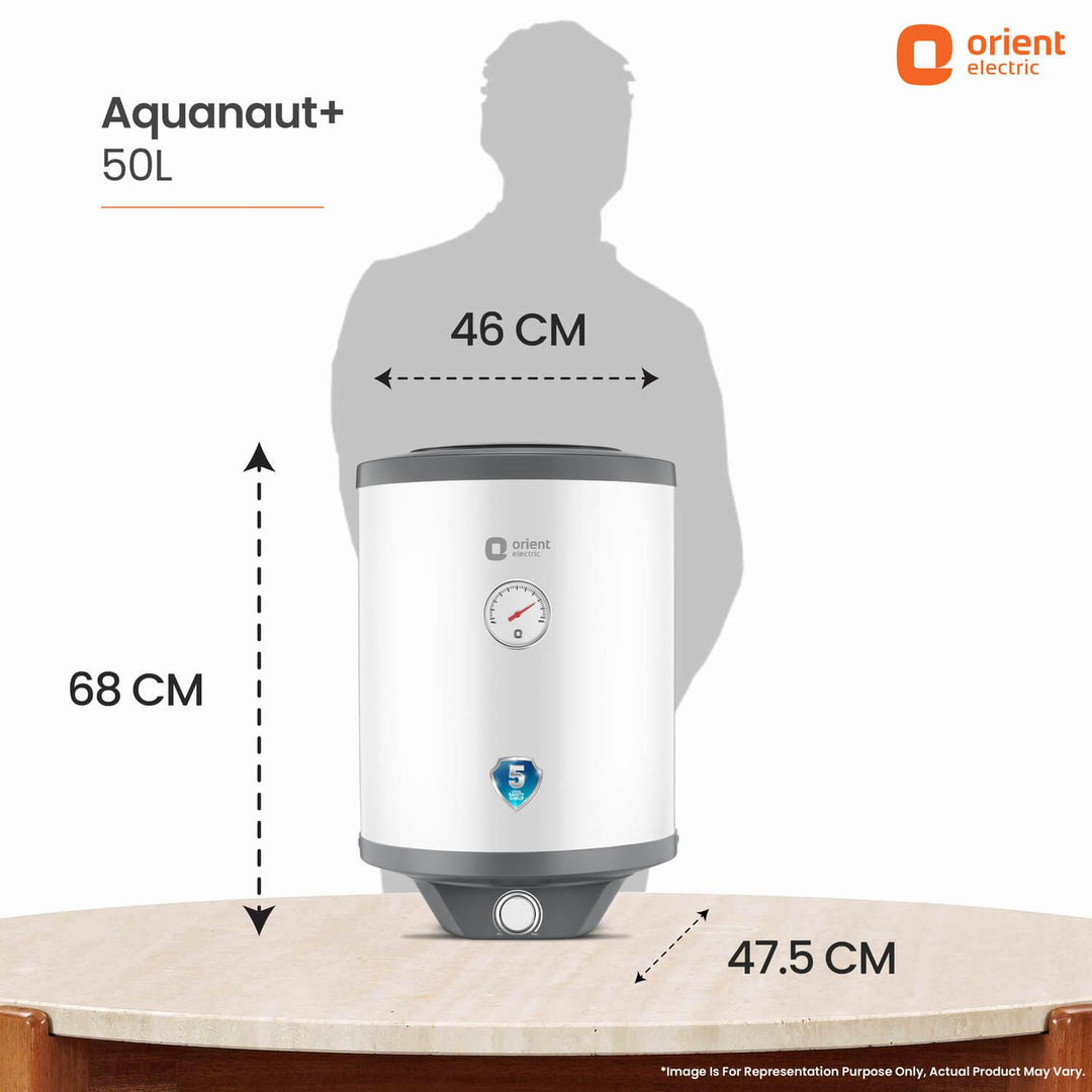 Aquanaut Water Heater (Geyser) | 5-Star Rated | Free Installation | Temperature Indicator | High-Rise Compatible