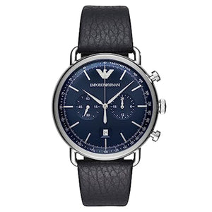 Emporio Armani Dress Blue Dial Men 42mm