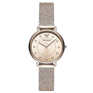 Emporio Armani Kappa Rose Gold Dial Women 32mm