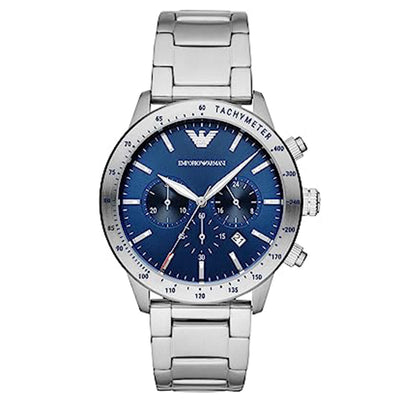 Emporio Armani Mario Blue Dial Men 43mm
