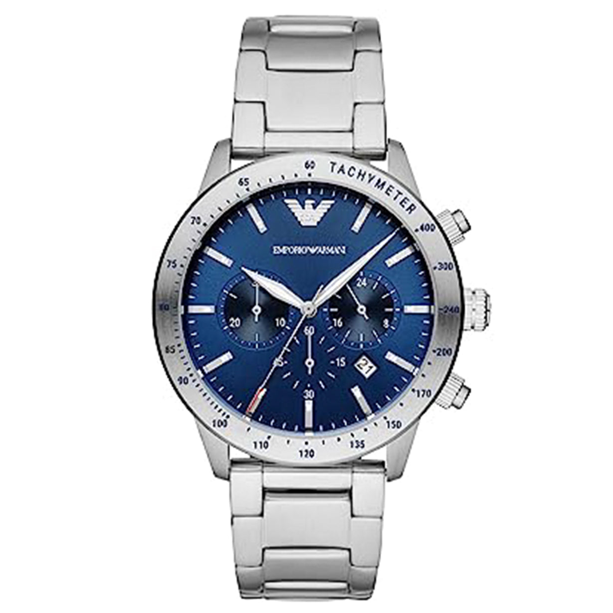 Emporio Armani Mario Blue Dial Men 43mm