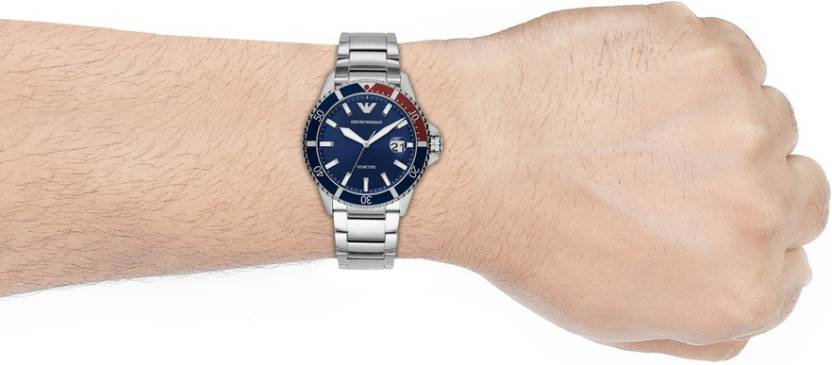 Emporio Armani Analog Blue Dial Men 42mm