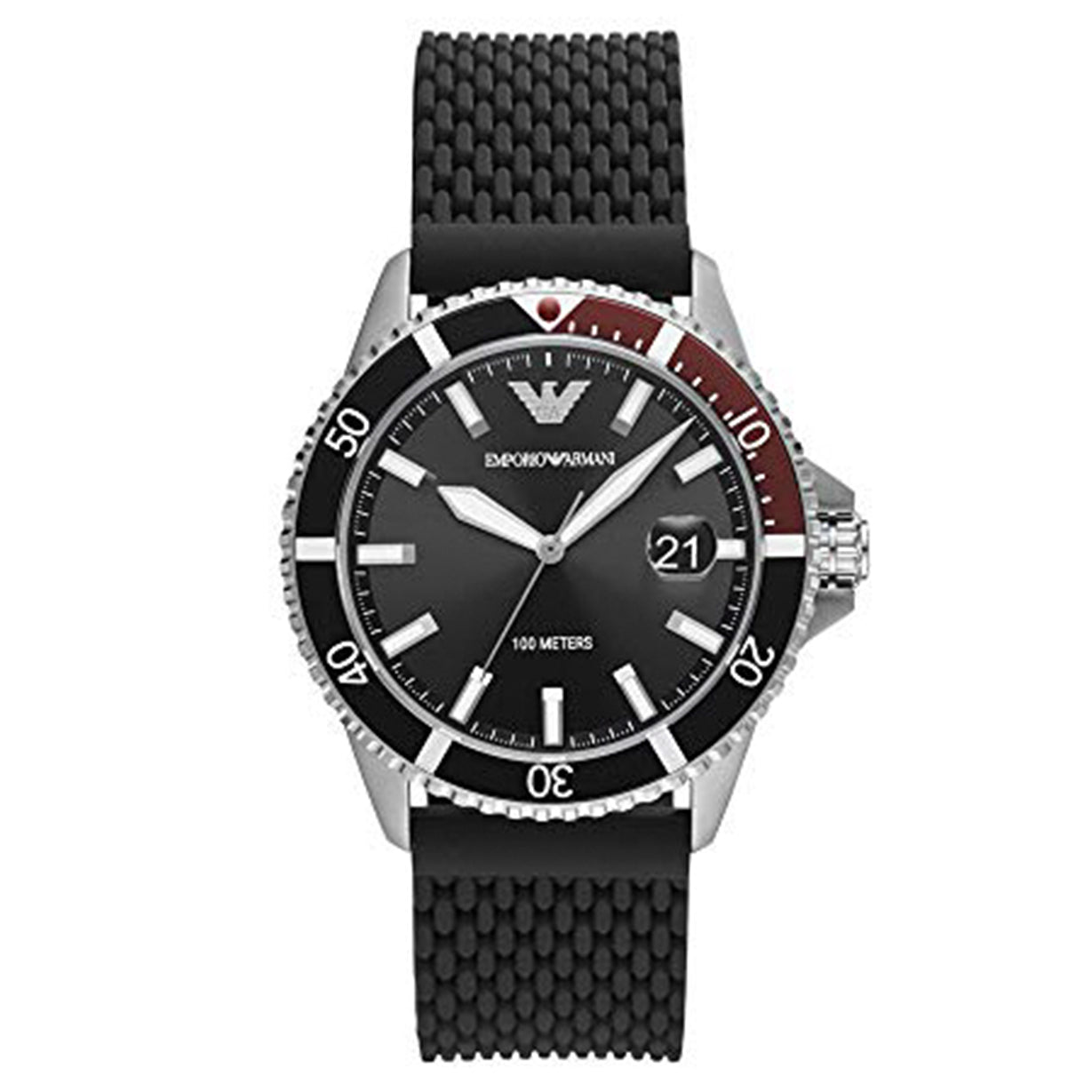 Emporio Armani Diver Black Dial Men 43mm