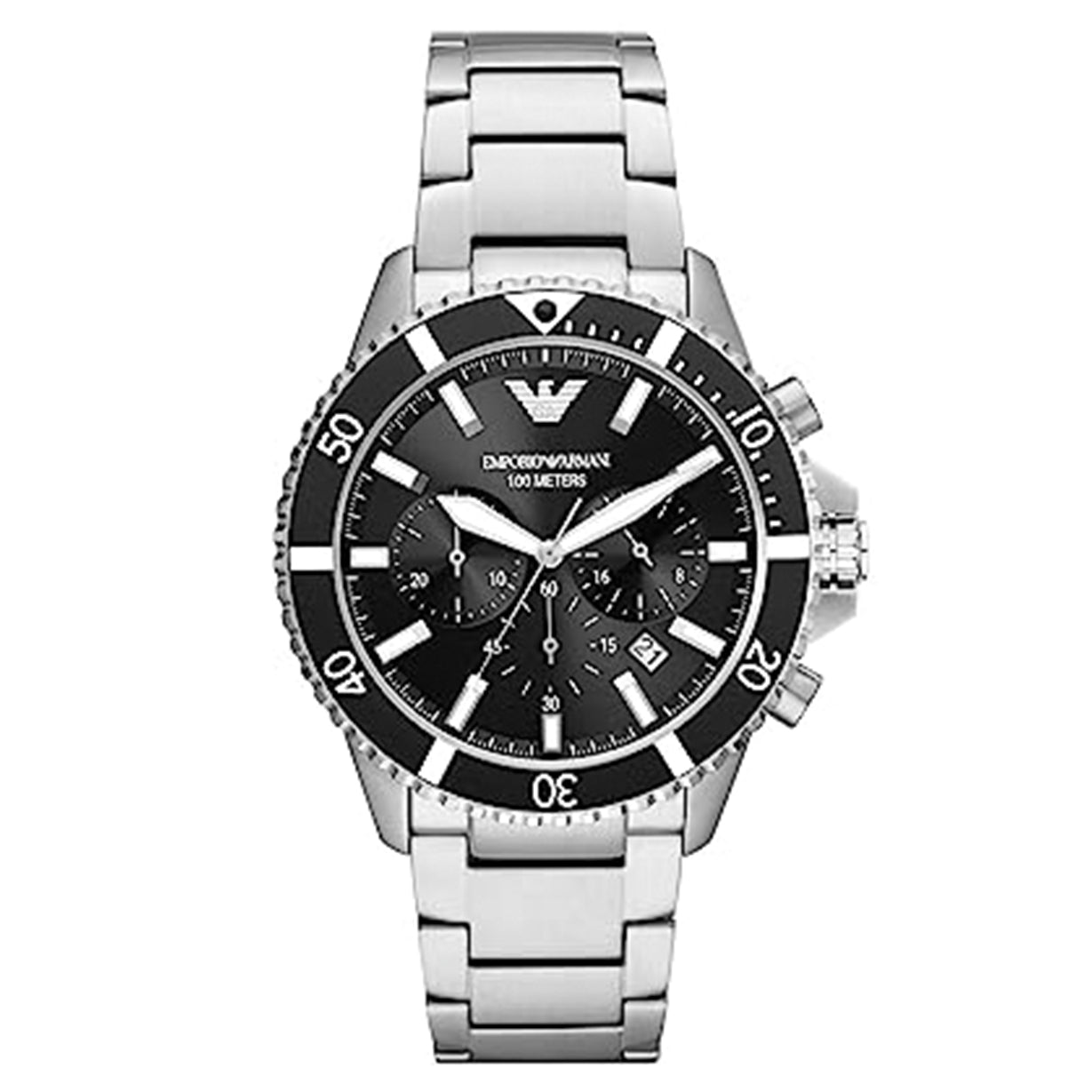 Emporio Armani Diver Black Dial Men 43mm