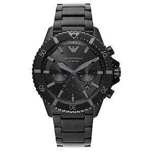 Emporio Armani Diver Black Dial Men 43mm