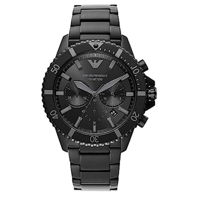 Emporio Armani Diver Black Dial Men 43mm