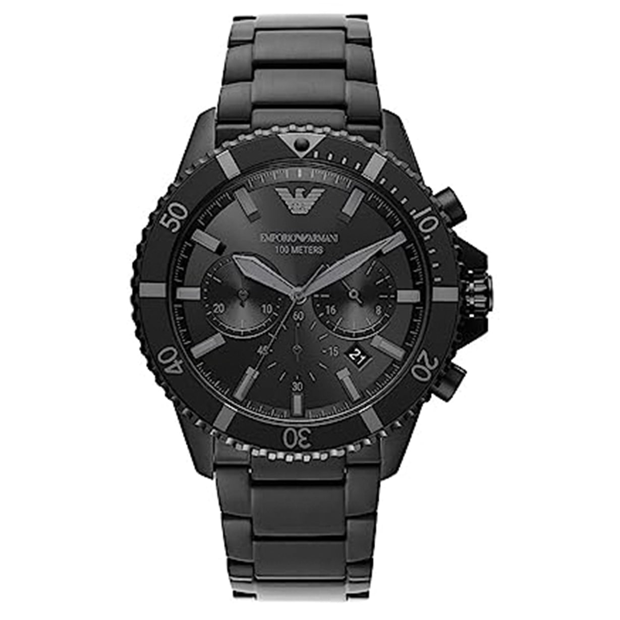 Emporio Armani Diver Black Dial Men 43mm