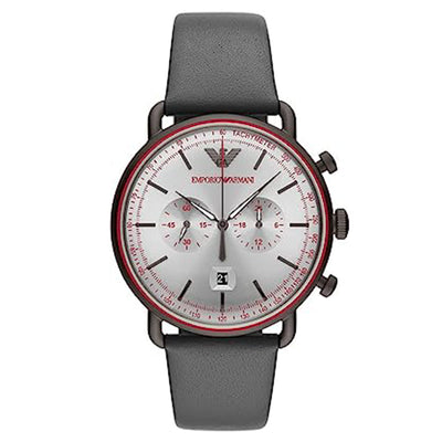Emporio Armani Fun Loving Silver Dial Men 43mm