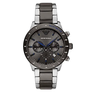 Emporio Armani Mario Grey Dial Men 43mm