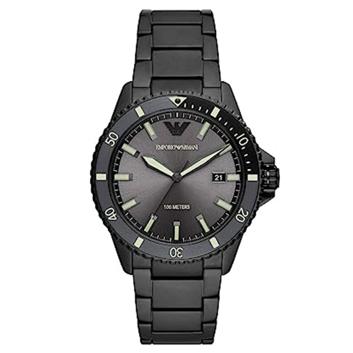 Emporio Armani Diver Grey Dial Men 42mm