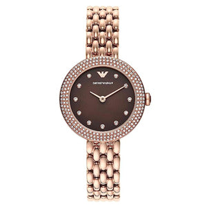 Emporio Armani Analog Brown Dial Women 30mm