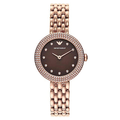 Emporio Armani Analog Brown Dial Women 30mm