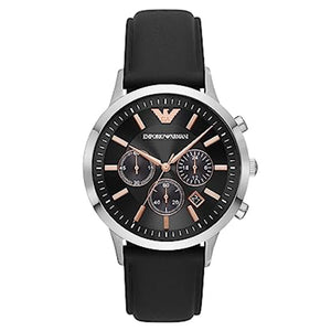 Emporio Armani Renato Black Dial Men 32mm
