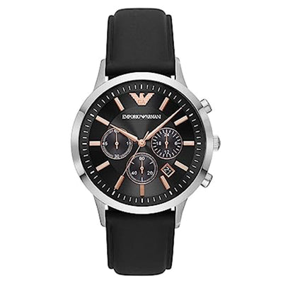 Emporio Armani Renato Black Dial Men 32mm