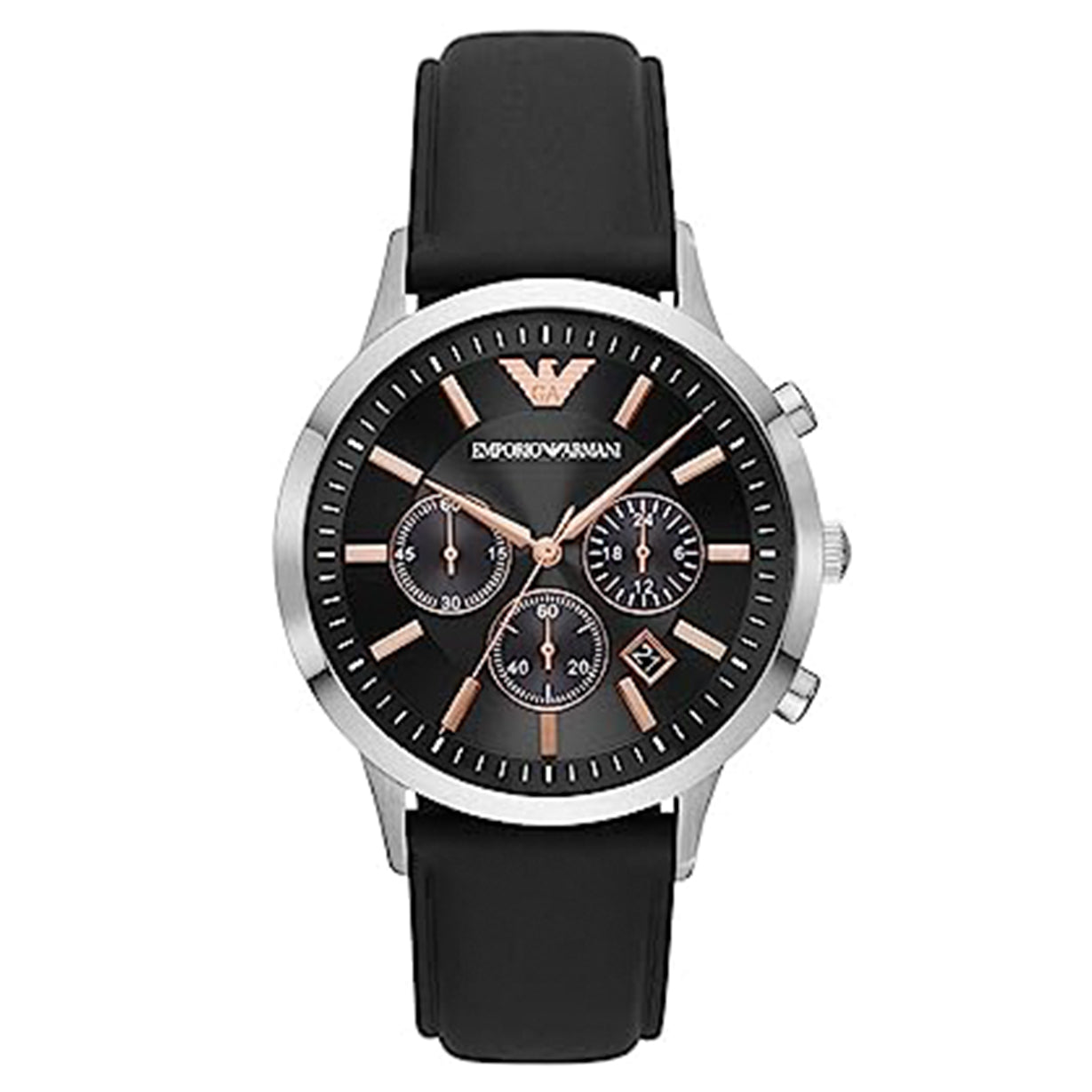 Emporio Armani Renato Black Dial Men 32mm