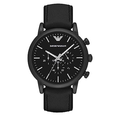 Emporio Armani Luigi Black Dial Men 46mm