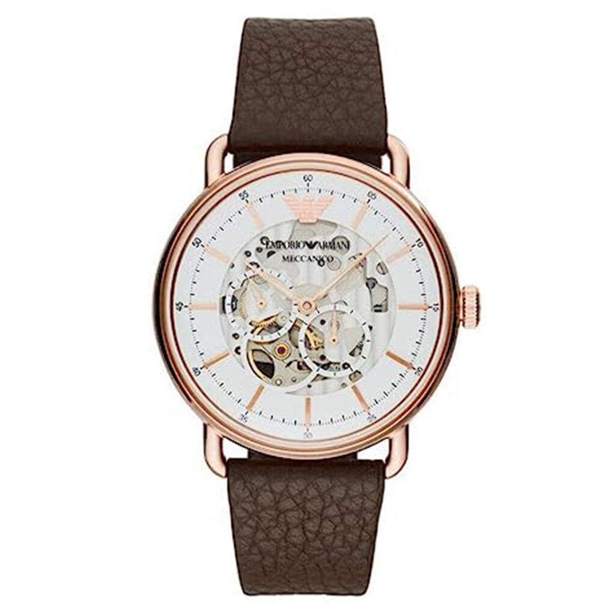 Emporio Armani Aviator White Dial Men 43mm