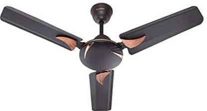 Candes Arena 900mm High-Speed Decorative Ceiling Fans for Home | BEE Star Rated 405 RPM Anti-Dust | 2 Years Warranty (Coffee Brown) Pack of 1