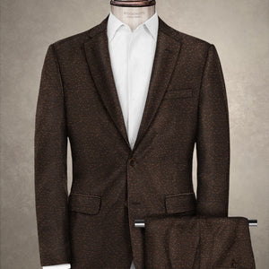 Arizo Brown Wool Suit